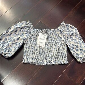 NWT Zara crop top girls size 9